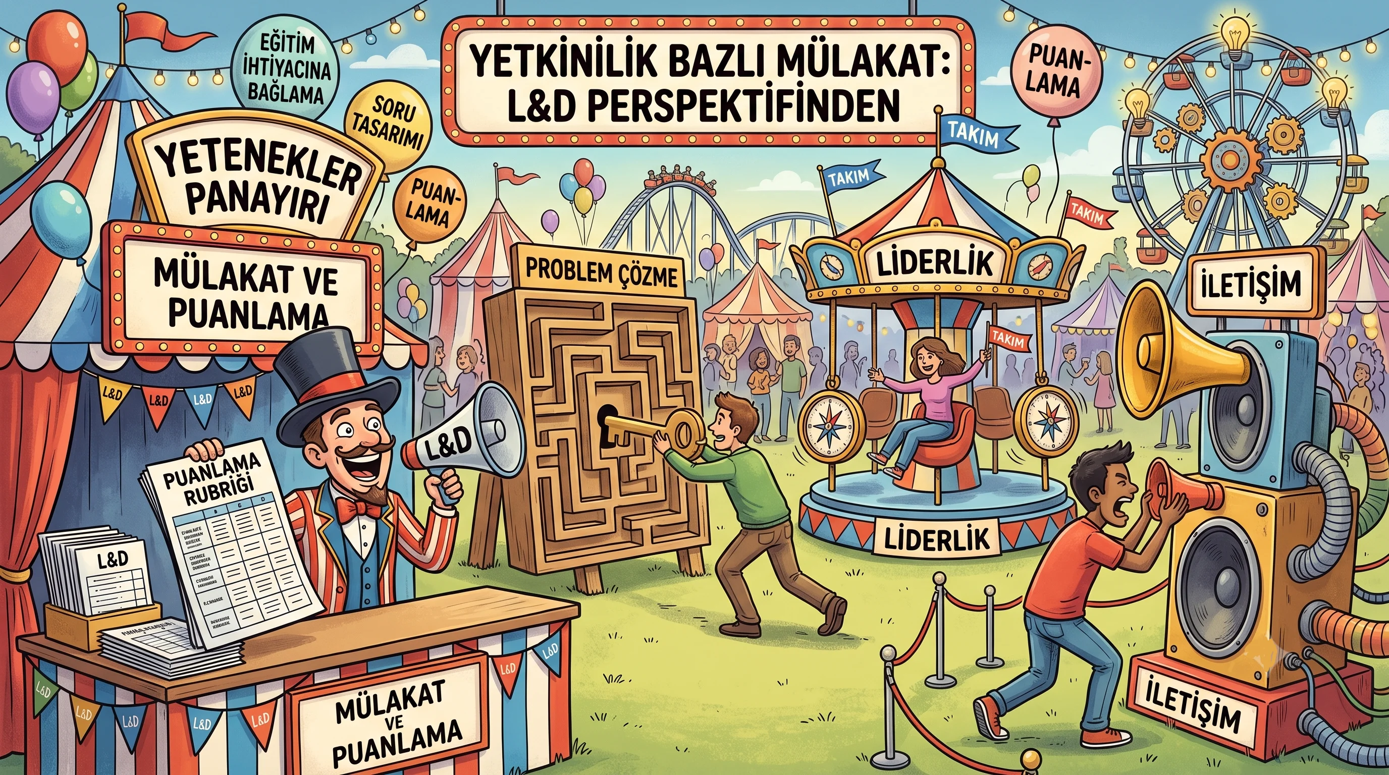 Yetkinlik Bazlı Mülakat: L&D Perspektifinden Soru Tasarımı, Puanlama Rubriği ve Eğitim İhtiyacına Bağlama